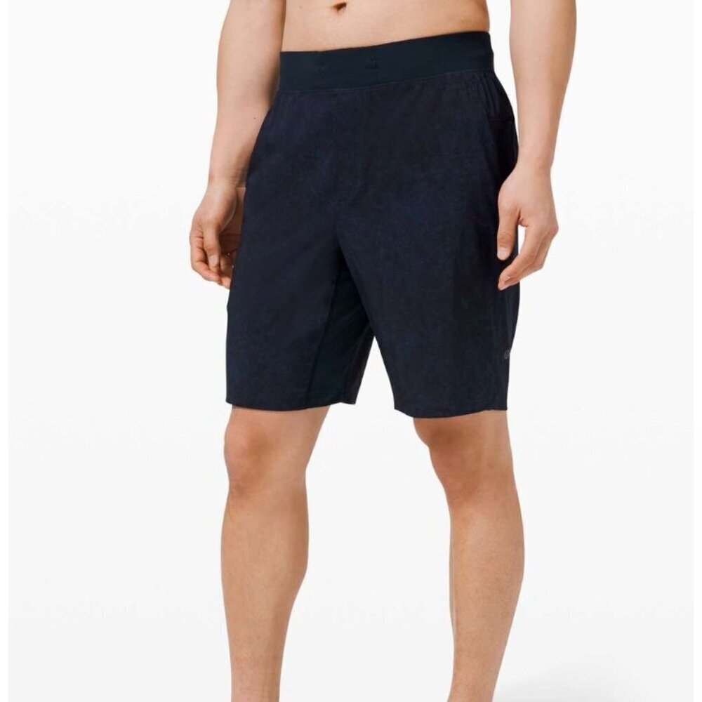 Lululemon T.H.E. Short 9" *Linerless Gravel Dust True Navy Multi Size Small